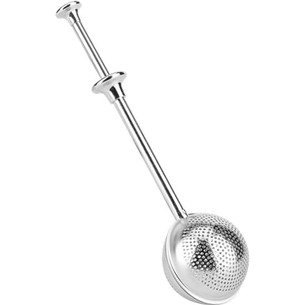 Rond Vorm Roestvrij Staal Intrekbare Thee Ei Infuser Filter Zeef Thee Accessoires white