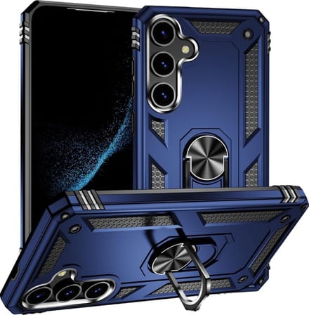 Cityhoesje- Kickstand – Ring BackCover Geschikt voor Samsung S25 Plus / S24 Plus