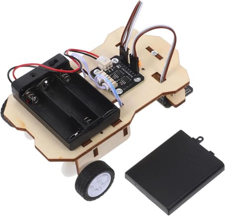 Zonneauto Bouwpakket - Educatief Speelgoed - Techniek Leren - Op Zonne-energie - 14x8x4 cm - Khaki