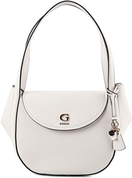 GUESS schoudertas Coleen Flap Shoulder Bag Cream White crème