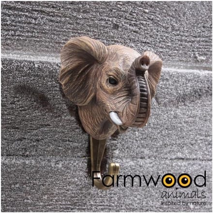 KAPSTOK HAAK HOOK’D! OLIFANT 6.5X9X11 CM