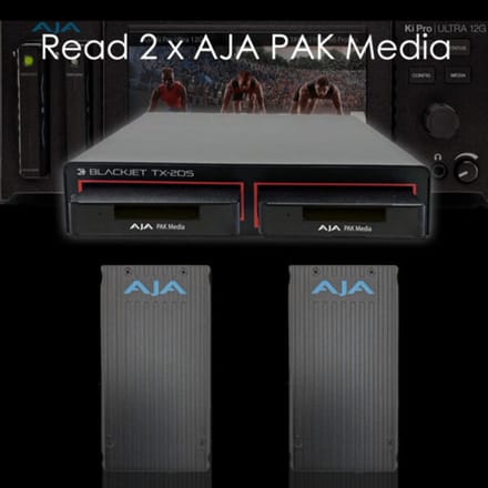 BLACKJET DX-1P AJA PAK Media Reader module