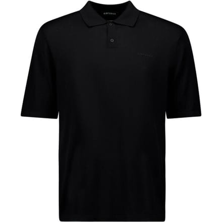Knitted Polo Heren True Black L