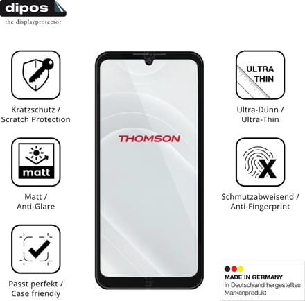 dipos – 4x Matte Beschermfolie geschikt voor Thomson Origin 680 | Krasbestendige & antireflecterende Screenprotector Ultra-Thin