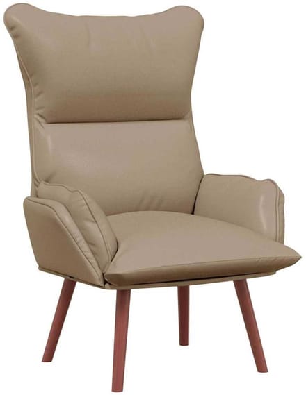 vidaXL - Fauteuil - Cappuccino - 69 - x - 74 - x - 93 - cm - Kunstleer