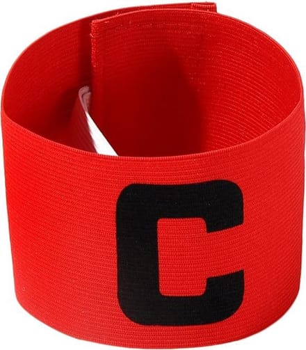 Aanvoerdersband | captain band | bovenarm | voetbal | rood