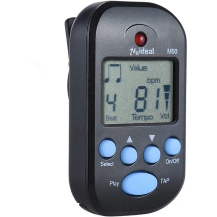 M50 Mini métronome professionnel à clipser LCD métronome de rythme numérique pour guitare violon basse accessoires d'instruments à cordes noir