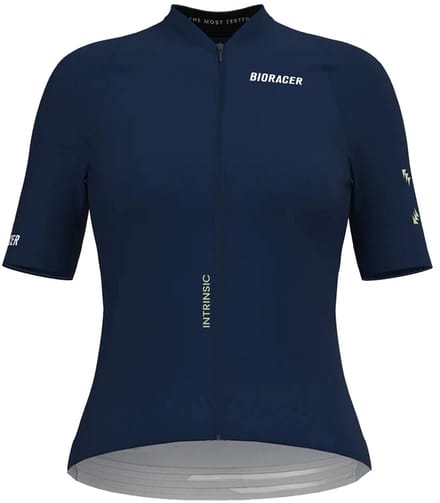 Bioracer Icon Korte Mouw Wielertrui Blauw S Vrouw