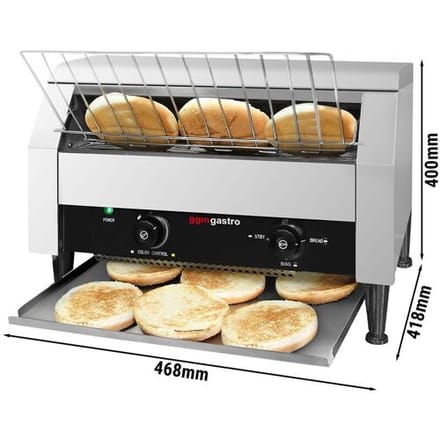 GGM Gastro Durchlauftoaster - 2,6 kW - ca. 300 Toasts/h Grijs