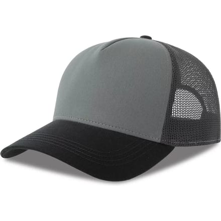 Atlantis Headwear Rapper Cotton-S Cap AT535 - Grey/Dark Grey/Black - One size