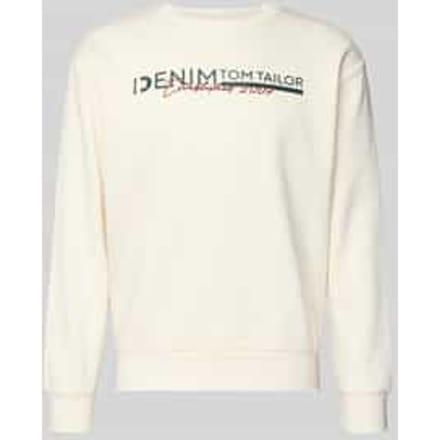 Regular fit sweatshirt van katoenmix