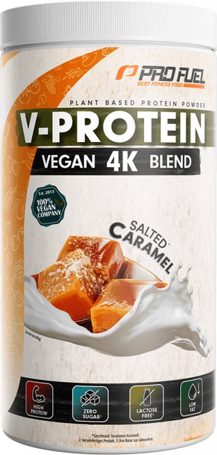 ProFuel V-Protein 4K Blend (750g) Salted Caramel - Eiwitten - Veganistisch eiwit