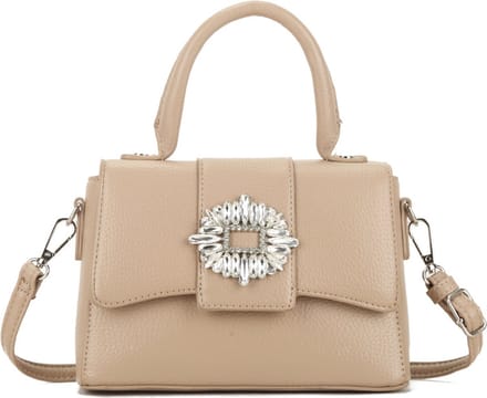 Giuliano kunstlederen schoudertas Anise - Taupe - Dames
