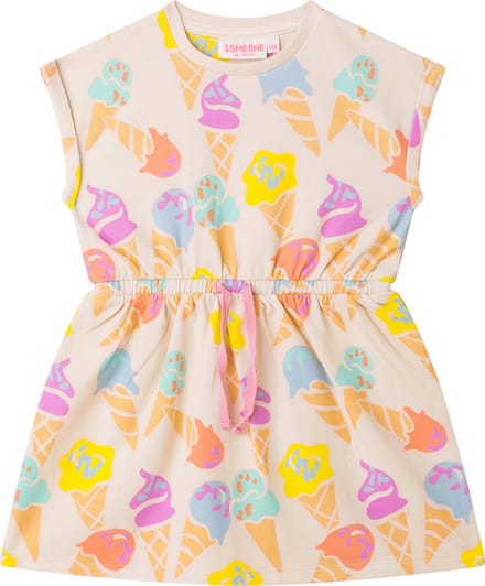Someone LOU-SG-51-F Meisjes Jurk - ECRU