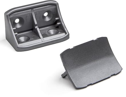 100 Corpusverbinder 24 x 24 x 44 mm met afdekking Zilver