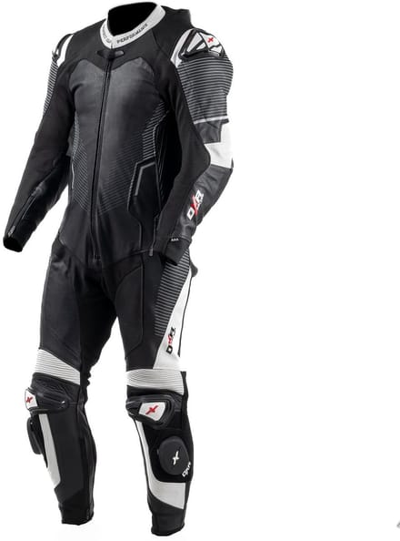 MOTOBLOUZ FALCON Leren Motorpak Heren, Geventileerd, AAA Gecertificeerd, Wit XXL