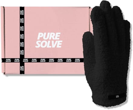 Make-up Remover Handschoenen – Microvezel – Herbruikbaar & Wasbaar – Gezichtsreiniging – Zwart