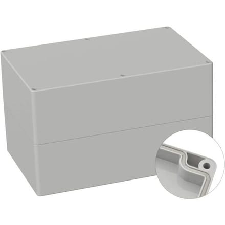 TRU COMPONENTS TC-9065716 Industriële behuizing 250 x 160 x 150 ABS Grijs-wit (RAL 7035) 1 stuk(s)