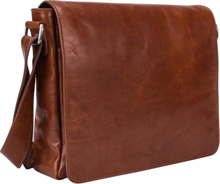 Leonhard Heyden Cambridge messenger M 13 inch - Cognac