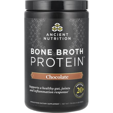 Ancient Nutrition, Bottenbouillon Eiwit™, Chocoladesmaak, 0,5 kg (504 gram)