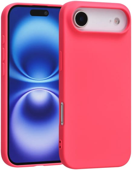 Shockproof Backcover - Liquid Silicone Soft Hoesje - Geschikt voor: iPhone Air - Felroze