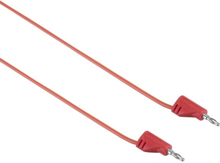 Meetkabel - Testkabel Snoer - Elektrisch Testen - Hittebestendige Isolatie - 30 cm - Rood