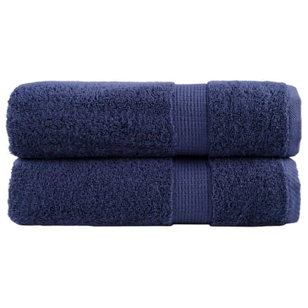 vidaXL - Badhanddoeken - SOLUND - 2 - st - 600 - g/m² - 70x140 - cm - marineblauw