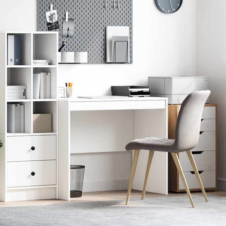 vidaXL - Bureau - Wit - 90 - x - 50 - x - 76 - cm