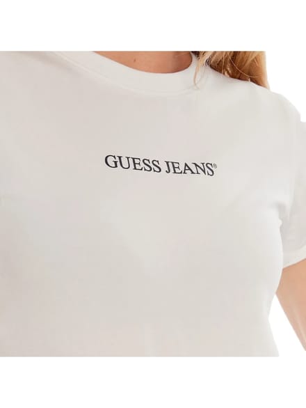 Slim T-shirt met bedrukt logo voor dames Guess