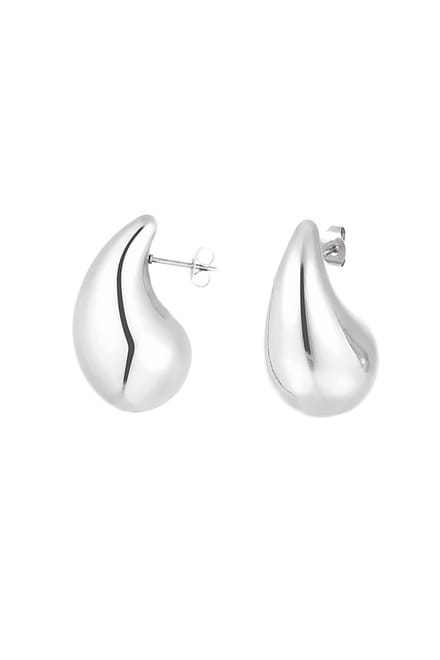 Bijoutheek Oorknoppen Big drop L Zilver