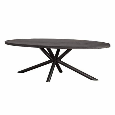 Tower Living - Selva eettafel ovaal - 240 cm - zwart