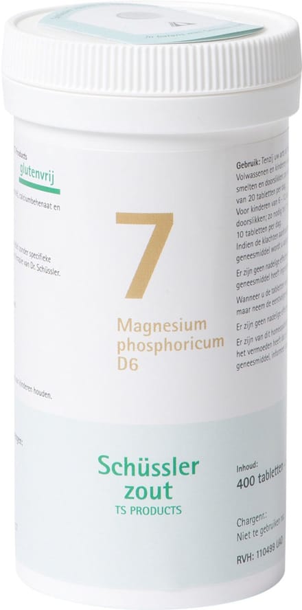 Pfluger Schussler Zout nr 7 Magnesium Phosphor D6 - 1 x 400 tabletten