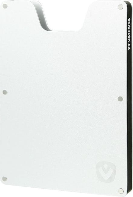 Pasjeshouder Aluminium - 6 tot 7 pasjes - RFID - compact - zilver