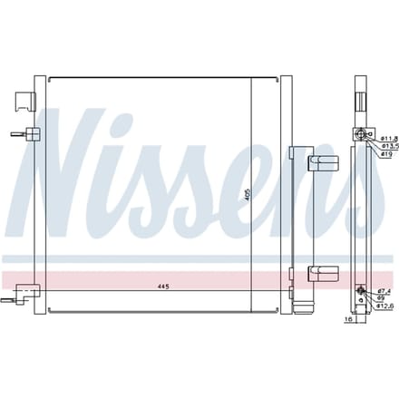 Condensator, airconditioning NISSENS 940247
