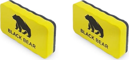 Whiteboard wisser - Magnetisch - Geel - 2 Stuks