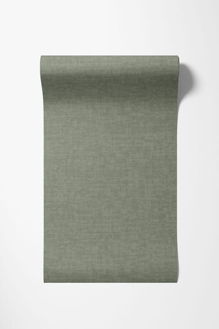 Dutch Wallcoverings - Vliesbehang - Linen & Textures - uni groen - VT10016