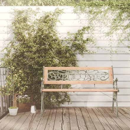 vidaXL - Tuinbank - 122 - cm - massief - vurenhout