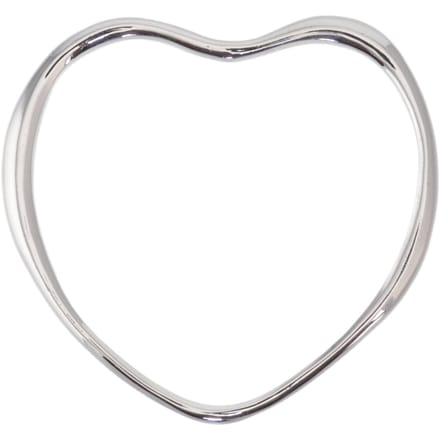 Behave - Bangle in hartvorm design - zilverkleur - romantische look
