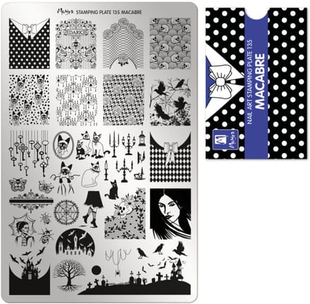 Moyra Stamping Plate 135 MACABRE