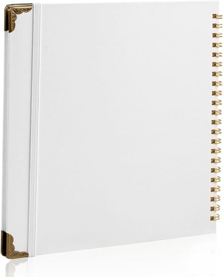 Plakboek - Album - Herinneringen bewaren - Spiraalbinding - 8 x 8 Inch - Wit