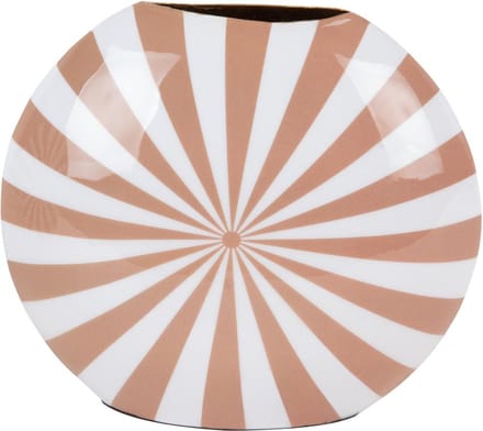 Present Time Vaas Candy Swirl - Bruin - 22x5x19cm - Modern