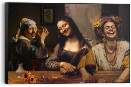 Schilderij Meidenavond - 60 x 90 - Hout - REINDERS