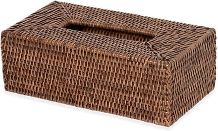 Decor Walther Tissue Box Basket - donker rattan