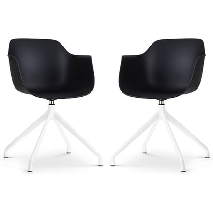 Set van 2 eetkamerstoelen Nola-Puk draaibaar | Nolon
