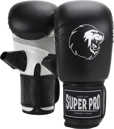 Super Pro Combat Gear Victor Bokszakhandschoenen Zwart/Wit Medium