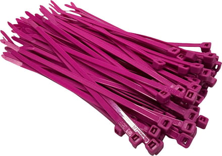 TD47 Kabelbinders 4.8 x 200 mm Fluor Roze - Tie wraps - Tyraps