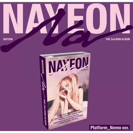 NAYEON 'NA' Plateforme_version Nemo. / LE 2ème MINI-ALBUM NO POB blue