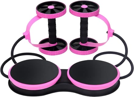 Buikspier Trainer - AB Roller Fit - Buikspieroefeningen - Dubbele Stretch - Niet gespecificeerd - Roze
