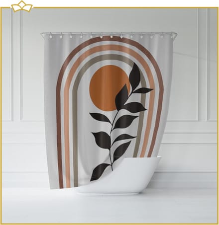 ATTREZZO® Douchegordijn Finn - 150x180 cm
