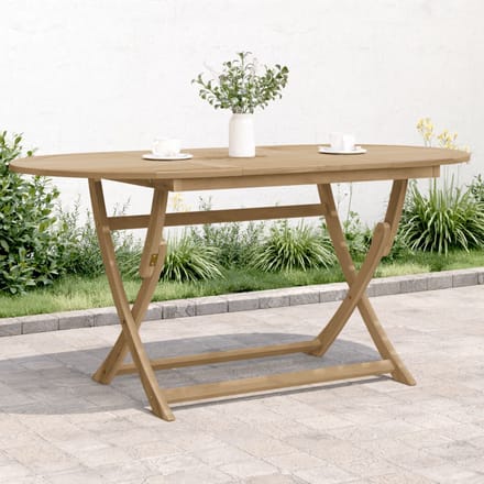 vidaXL - Tuintafel - inklapbaar - 160x85x75 - cm - massief - acaciahout
